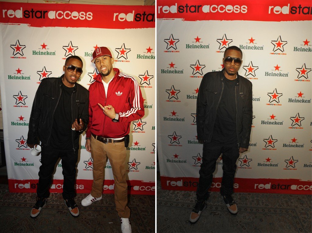 Nas and Affion Crockett on Step and Repeat Nas and Affion Crockett on Step and Repeat